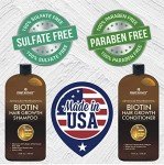 First Botany, Biotin Hair Growth Shampoo Conditioner Anti Hair Loss Thickening formula Collagen & Stem Cell For Hair Regrowth Anti Thinning Sulfate Free For Men Women Anti Dandruff Treatment 16 oz x2