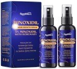 5% Minoxidil Hair Growth for Men and Women: 2-Pack Extra Strength Minoxidil Hair Loss Treatment Serum with Rosemary for Faster Stronger Thicker Hair Growth - 60ML Each