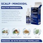 5% Minoxidil for Men and Women, Hair Regrowth Treatment for Thinning Hair and Hair Loss, Topical Solution - 1 Months Supply - Dermatologist recommended (Pack of 1)