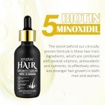 5% Minoxidil Hair Growth Oil for Men and Women - Regrowth Serum, Extra Strength Spray for Hair Loss, Thicker Healthier Hair, Beard Growth Kit, Topical Treatment, 2.02 oz