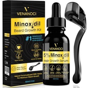5% Minoxidil for Men Hair Growth Oil: Hair Regrowth Treatment for Scalp Hair Loss & Beard - Hair Growth Serum for Thicker, Longer, Fuller, Healthier Hair