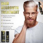 5% Minoxidil for Men Hair Growth Serum - Hair Regrowth Topical Spray Infused With Biotin - Thinning Hair and Anti Hair Loss Treatment Thicker Longer Fuller Healthier Hair 2 Month Supply