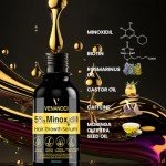 5% Minoxidil for Men Hair Growth Oil: Hair Regrowth Treatment for Scalp Hair Loss & Beard - Hair Growth Serum for Thicker, Longer, Fuller, Healthier Hair