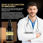5% Minoxidil for Men Hair Growth Oil: Hair Regrowth Treatment for Scalp Hair Loss & Beard - Hair Growth Serum for Thicker, Longer, Fuller, Healthier Hair