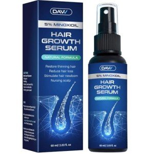 Hair Growth Serum with 5% Minoxidil, 2 fl oz, Hair Thickening Treatment for Men and Women
