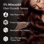 Hair Growth Treatment for Thicker Longer, 5% Minoxidil Biotin Hair Growth Serum Oil for Men and Women, Prevents Hair Loss and Thinning, 2.11 fl.oz