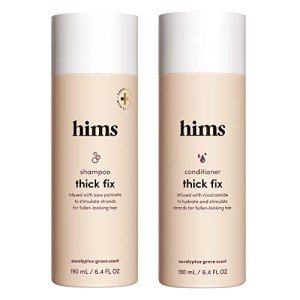 hims Thick Fix Shampoo & Conditioner Set - Thickening Shampoo and Conditioner with Saw Palmetto and Niacinamide - No Parabens or Sulfates, Vegan and Cruelty Free - Eucalyptus Grove - 2 x 6.4 fl oz