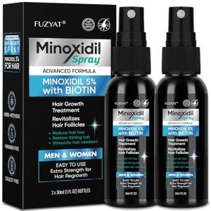 5% Minoxidil Spray for Men and Women, Minoxidil for Women Hair Growth, Minoxidil for Men Hair Growth Spray 2PCS.