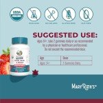 MaryRuth Organics Hair | Skin | and Nails Vitamins | Biotin Gummies with Vitamin C & Vitamin E | Hair Growth Vitamins | Skin Care | Nail Strength | USDA Organic Gummies for Ages 14+ | 60 Count