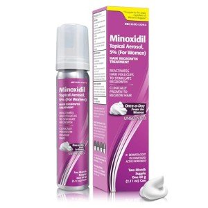 Taro Minoxidil Topical Aerosol Foam, 5%, Hair Regrowth Treatment for Women, 2.11 oz (2 Months Supply) Reactivates Hair Follicles to Stimulate Hair Regrowth
