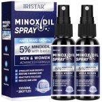 5% Minoxidil for Men Hair, Minoxidil for Women Hair Growth, Minoxidil for Men Beard, Minoxidil Spray, Minoxidil 5 Percent, Minoxidil 5% Hair Regrowth for Men 30ml x 2 Bottles