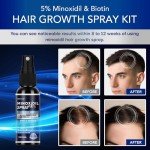 5% Minoxidil for Men Hair, Minoxidil for Women Hair Growth, Minoxidil for Men Beard, Minoxidil Spray, Minoxidil 5 Percent, Minoxidil 5% Hair Regrowth for Men 30ml x 2 Bottles