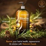 Majestic Pure Biotin Shampoo - Volumizing Shampoo for Hair Loss - with DHT-3 Blocker - Hydrating & Nourishing - Sulfate Free, for Men & Women - Thin Hair Shampoo - 16 fl oz