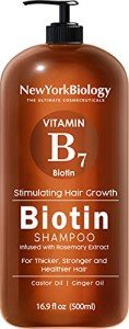 New York Biology Biotin Shampoo for Hair Growth and Thinning Hair – Thickening Formula for Hair Loss Treatment – For Men & Women – Anti Dandruff - 16.9 fl Oz