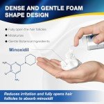 5% Minoxidil for Men Foam Hair Growth - Minoxidil Foam Hair Regrowth Treatment for Men, Topical Hair Loss Treatments, Extra Strength Thicker & Fuller Hair, 1 Month Supply, 2.11 oz