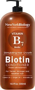 New York Biology Biotin Conditioner for Hair Growth and Thinning Thickening Formula for Hair Loss Treatment For Men & Women Anti Dandruff - 16.9 fl Oz