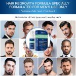 Minoxidil for Men Hair Growth Spray - 5% Topical Hair Regrowth Treatment for Thinning Hair and Beard Growth, Extra Strength Hair Loss Solution (2 Pack)