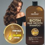 Hair Regrowth and Anti Hair Loss Shampoo 16 fl oz, with DHT blockers, Collagen & Stem Cells- Daily Hydrating, Detoxifying, Volumizing Shampoo For Men and Women