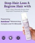 Keranique Women's 5% Topical Minoxidil Foam – Hair Regrowth Scalp Treatment with Powerful NutriGrow blend - Supports Thicker, Fuller, Healthier Hair & Scalp