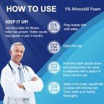 Minoxidil Foam, 5% Topical Minoxidil Foam, Minoxidil for Men and Women, Infused with Biotin, Hair Growth Treatment, Supports Thicker and Fuller Hair & Beard (Minoxidil Foam, 6.33oz, 3 Month Supply)