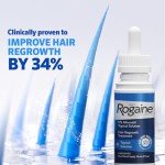 Men's Rogaine Extra Strength 5% Minoxidil Topical Solution for Hair Loss & Regrowth, Topical Treatment for Men, Unscented Minoxidil Follicle Booster Liquid, 1-Month Supply, 2 fl. oz