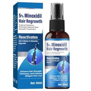 rubvil 5% Μiпοxidīl for Men and Women, Hair Growth Serum Spray for Stronger, Thicker and Longer Hair Regrowth, Hair Loss and Thinning Hair Loss Treatment