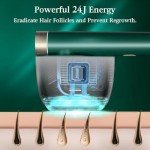 JOVS Laser Hair Removal, [24J Energy] IPL Hair Removal for Women and Men, 37°F Painless Sapphire Ice-Cooling Tech, 6 Modes for Whole Body Hair Removal Device, 2 in 1 Skin Rejuvenation, 330° Rotation