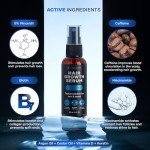 Hair Growth Serum, 5% Minохidil & Biоtin for Men and Women, Stop Hair Loss and Thinning, Natural Organic Growing Spray for Hair Regrowth, All Hair Types, 2 Fl Oz