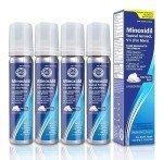 Taro Minoxidil Topical Aerosol Foam, 5%, Hair Regrowth 4 Months Treatment for Men, 2.11 oz (4 Pack)