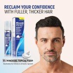 Taro Minoxidil Topical Aerosol Foam, 5%, Hair Regrowth 4 Months Treatment for Men, 2.11 oz (4 Pack)