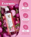 NATURAL SANT - Onion Biotin and Rosemary Shampoo & Treatment Set for Stronger, Thicker and Longer Hair - Soft and Shine, Hair Loss and Thinning Hair, Growth Shampoo, Paraben Free, Silicone Free