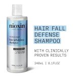 Nioxin Hair Fall Defense Shampoo | Activates Hair Follicles for Visibly Less Hair Loss| With Lauric Acid, Caffeine, Niacinamide and Sandalore| 8.1 Fl Oz