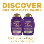 OGX Extra Strength Biotin and Collagen Conditioner, 13 fl oz, Sulfate-Free, Thicker, Fuller Hair