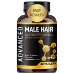 Hair Growth Vitamins For Men-Anti Hair Loss Support Vitamins Pills & Dht Blocker For Men.Regrow Hair & Beard Growth Supplement For Thicker Fuller & Stronger Hair. Support Thinning Hair With Biotin.