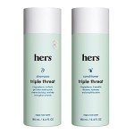 hers Triple Threat Shampoo and Conditioner Set for Women - Thickening, Moisturizing, Reduces Shedding - Color Safe Hair Loss Shampoo and Conditioner - Napa Rose - 2 x 6.4 fl oz