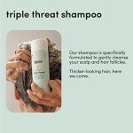 hers Triple Threat Shampoo and Conditioner Set for Women - Thickening, Moisturizing, Reduces Shedding - Color Safe Hair Loss Shampoo and Conditioner - Napa Rose - 2 x 6.4 fl oz