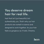 hers Triple Threat Shampoo and Conditioner Set for Women - Thickening, Moisturizing, Reduces Shedding - Color Safe Hair Loss Shampoo and Conditioner - Napa Rose - 2 x 6.4 fl oz