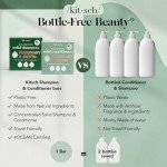 Kitsch Rosemary & Biotin Shampoo and Conditioner Bar Set for Thinning Hair - Volume Shampoo & Conditioner Bar for Men and Women, Hair Thickening & Regrowth Combo, Paraben Free, Made in USA - 2pcs