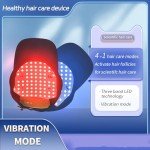 Laser Hair Growth Cap, Red Light Therapy for Hair Growth, With Vibration Function, Hair Loss Treatments Hat for Men & Women, Built-in Battery & Controller