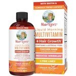 MaryRuth Organics Liquid Multivitamin Lustriva® Hair Growth for Women| Biotin 10000mcg | Vitamin D, B |Clinically Tested for Thicker Hair, Wrinkles, Fine Lines, Skin Care| Ages 18 | 15.22 Fl Oz