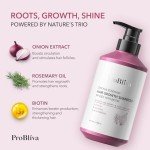 Onion & Rosemary Hair Growth Shampoo: Biotin Infused Shampoo for Hair Loss and Thinning Hair - Promotes Healthier, Thicker and Stronger Hair for Women and Men (16.9 Fl Oz (Pack of 1))