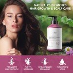 Onion & Rosemary Hair Growth Shampoo: Biotin Infused Shampoo for Hair Loss and Thinning Hair - Promotes Healthier, Thicker and Stronger Hair for Women and Men (16.9 Fl Oz (Pack of 1))