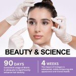 VITBOOST Biotin with Hyaluronic Acid, Collagen and Keratin – 25000 mcg Hair Growth Vitamins for Men and Women – Nails and Skin, USA Made - Third Party Tested, B1, B2, B3, B6, B7 Complex - 60 Capsules