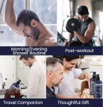 Biotin Hair Growth Conditioner for Men: Natural Thickening and Volumizing Conditioner with Tea Tree Oil Ginseng Mint for Hair Loss and Thinning Hair - 10.1 fl.oz, Dark Blue