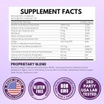 VITBOOST Biotin with Hyaluronic Acid, Collagen and Keratin – 25000 mcg Hair Growth Vitamins for Men and Women – Nails and Skin, USA Made - Third Party Tested, B1, B2, B3, B6, B7 Complex - 60 Capsules