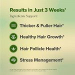 O Positiv Willo Hair Growth Support for Women - Supports Thicker Fuller Hair - Hair Vitamins for Hair Loss & Thinning Hair - Clinically-Studied Lustriva®, Saw Palmetto, Holy Basil - 30 Servings
