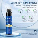 5% Minoxidil for Men and Women Hair Growth, Minoxidil Spray For Beard Growth Serum, Combat Hair Thinning and Loss, Strengthen Regrowth Treatment 3.38 Fl Oz