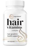 Hair Growth Vitamins Complex, 120 Capsules | 14-in-1 Formula with 5,000mcg Biotin, Collagen, Keratin, Vitamin C, Saw Palmetto & More | Vitaminas Para El Cabello | Promotes Natural Growth & Thickness