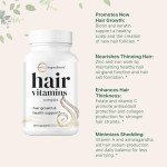 Hair Growth Vitamins Complex, 120 Capsules | 14-in-1 Formula with 5,000mcg Biotin, Collagen, Keratin, Vitamin C, Saw Palmetto & More | Vitaminas Para El Cabello | Promotes Natural Growth & Thickness