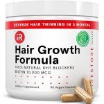 iRESTORE Hair Growth Supplement - Hair Loss Vitamins for Women and Men - Has Biotin Multivitamins & DHT Blocker to Reduce Hair Thinning - Hair Regrowth Pills for Thicker Fuller Volume - 30 Days Supply